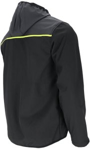 Kurtka męska ochronna softshell stójka zamek ocieplana polarem kaptur rękawy rzep regulacja membrana TPU czarno-szaro-źółta GULF L 6