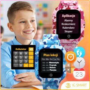 Smartwatch dla Dzieci Dziecięcy Zegarek Rozmowy 4G LTE Lokalizacja GPS Czat 5