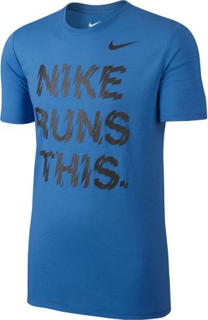 Nike Koszulka męska Run This Tee niebieska r. XL (778345-406) 1