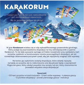 Trefl Gra planszowa Karakorum Reiner Knizia King of the Mountains Trefl 02739 EDUKAMP 4