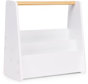 Ecotoys Biblioteczka dziecięca Montessori regał na książki organizujący 3 poziomy biały 4