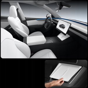 Ładowarka Spigen Tesla Wireless Charging Pad Cover, white - model Y 2025 10