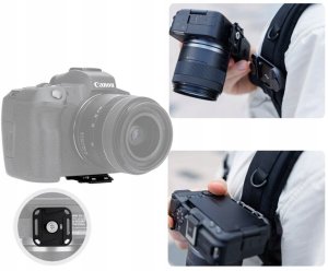 2x Płytka Szybkozłączka Uchwyt Arca Swiss 1/4" + Peak Design V3 Do Aparatu / Qr-pdk2 4