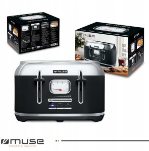 Toster Muse TOSTER MS-131BS 1800W 4 gniazd 3