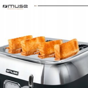 Toster Muse TOSTER MS-131BS 1800W 4 gniazd 4