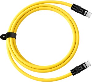 NEWELL NL4987 Kabel USB-C 100 W 2 m silikonowy żółto-czarny 8