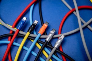 Kabel USB Newell NL4986 Kabel USB-C 100 W 2 m silikonowy niebiesko-pomarańczowy 7