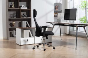 Krzesło biurowe Cobra Office Plus HF500BK Czarne 4