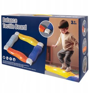 Ścieżka Sensoryczna Trening Równowagi Modułowy Tor Balansowy 65 X 65 Cm 4