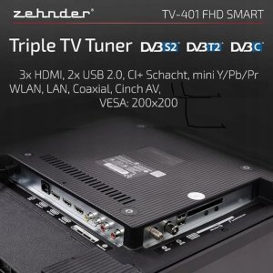 Telewizor Zehnder Telewizor 40" TV-401 Smart Android FHD 4