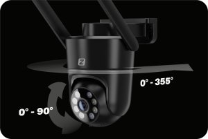 Kamera Obrotowa IP P3 DARK WiFi 3MPx Zintronic IKPW330V1-B 3