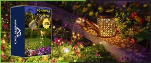 ARSA-GO Słoneczna Lampa Ogrodowa Led Wąż ogrodowy XXL Zewnętrzna Z czujnikiem Mocna 3