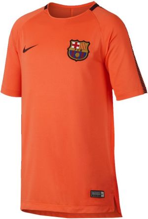 Nike Koszulka FC Barcelona Squad Top SS pomarańczowa r. M (854411 813) 1