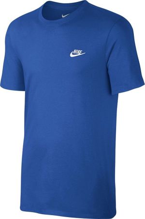 Nike Koszulka męska NSW Tee Club Embrd Futura niebieska r. S (827021 463) 1
