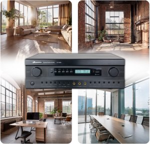 AudioPort Wzmacniacz audio 2x 200W karaoke DSP HDMI pilot KC8200 one size 11