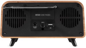 Radio Audizio Radio DAB+ i FM w stylu retro jasne drewno one size 6