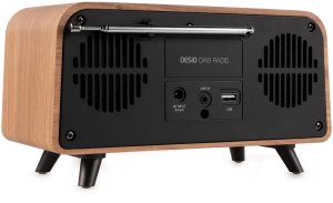 Radio Audizio Radio DAB+ i FM w stylu retro jasne drewno one size 7