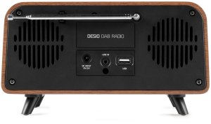 Radio Audizio Radio DAB+ i FM w stylu retro Desio ciemne drewno one size 11