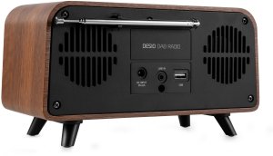 Radio Audizio Radio DAB+ i FM w stylu retro Desio ciemne drewno one size 12