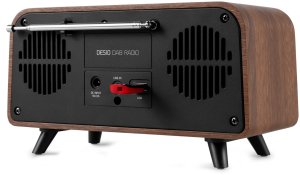 Radio Audizio Radio DAB+ i FM w stylu retro Desio ciemne drewno one size 13