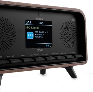 Radio Audizio Radio DAB+ i FM w stylu retro Desio ciemne drewno one size 14