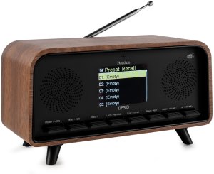 Radio Audizio Radio DAB+ i FM w stylu retro Desio ciemne drewno one size 9