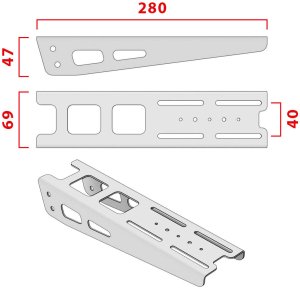 xMount VIRPIL Controls Desk Mount Adapter MongoosT-50 Throttle - czarny 2