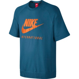 Nike Koszulka męska M NK INTL CRW SS niebieska r. M (834306 457) 1