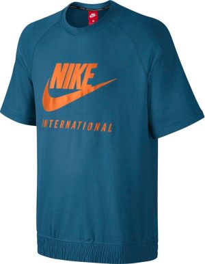 Nike Koszulka męska M NK INTL CRW SS niebieska r. L (834306 457) 1