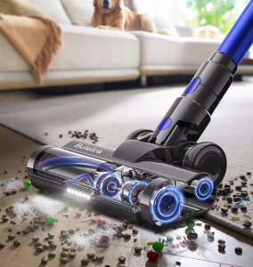 Bulelink Odkurzacz bezprzewodowy 45000 Pa 550 W 65 min pracy niebieski 2