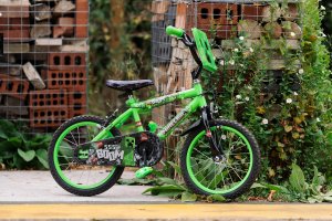 Rower dziecięcy Huffy Minecraft 16" dla chłopca zielono-czarny 4-6 lat 11