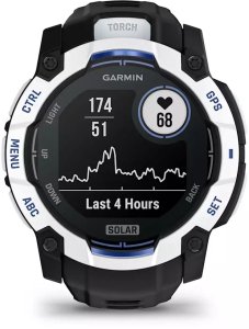 Zegarek sportowy Garmin Instinct 3 Solar - 50mm Czarno-biały (010-02935-03) 4