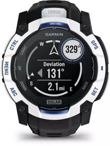 Zegarek sportowy Garmin Instinct 3 Solar - 50mm Czarno-biały (010-02935-03) 6