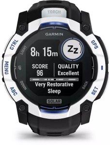 Zegarek sportowy Garmin Instinct 3 Solar - 50mm Czarno-biały (010-02935-03) 8