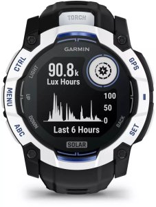 Zegarek sportowy Garmin Instinct 3 Solar - 50mm Czarno-biały (010-02935-03) 2