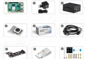 db-tronic Raspberry Pi 5 8 GB RAM PCIe M.2 NVMe SSD 27W edycja 64 GB zestaw 3