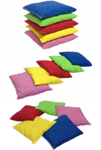 Woreczek gimnastyczny z grochem A-SKI żółty 6