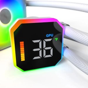 Chłodzenie wodne Montech HyperFlow Digital 360 biały 5