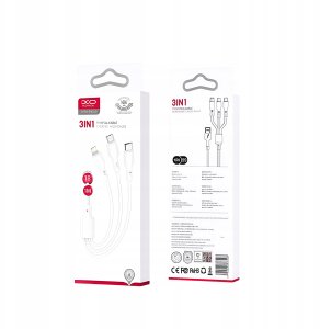 Kabel USB Hello Case USB-C - microUSB 1 m Biały (CABL0045) 5