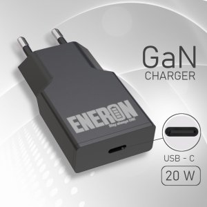 Ładowarka Eneron SZYBKA ŁADOWARKA SIECIOWA USB-C 20W GaN Slim czarna 11