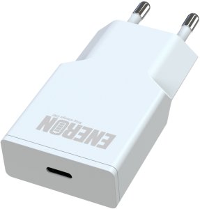 SZYBKA ŁADOWARKA SIECIOWA USB-C 20W GaN Slim DO TELEFONU/TABLETU BIAŁA 2