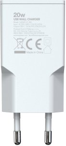 SZYBKA ŁADOWARKA SIECIOWA USB-C 20W GaN Slim DO TELEFONU/TABLETU BIAŁA 4
