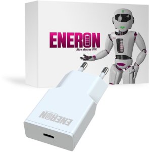 SZYBKA ŁADOWARKA SIECIOWA USB-C 20W GaN Slim DO TELEFONU/TABLETU BIAŁA 9