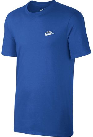Nike Koszulka męska NSW Tee Club Embrd Futura niebieska r. L (827021 463) 1