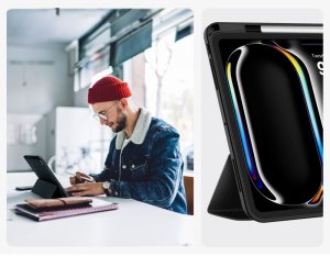 Etui na tablet 4kom.pl TECH-PROTECT SC PEN IPAD PRO 13” 7 / 8 / 2024-2025 BLACK 9
