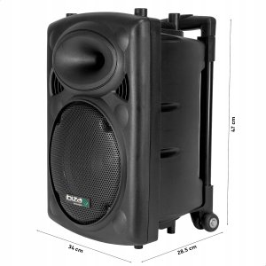 Głośnik Ibiza PORT10VHF-BT Głośnik 10"/500W z 2 mikrofonami przewodowy i VHF zestaw 3