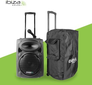 Kolumna mobilna Ibiza PORT15VHF-BT + pokrowiec one size 25