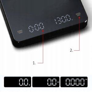 Waga kuchenna ARSA GO STOPER AKUMULATOR USB PARZENIE 3kg 0,1g czarny 3 kg 12
