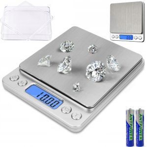 WAGA JUBILERSKA 500g 0,01g ELEKTRONICZNA DOMOWA PRECYZYJNA LCD KUCHENNA 3