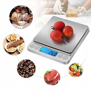 WAGA JUBILERSKA 500g 0,01g ELEKTRONICZNA DOMOWA PRECYZYJNA LCD KUCHENNA 5